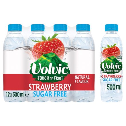 Volvic Touch Of Fruit Strawberry Sugar free 500ml**